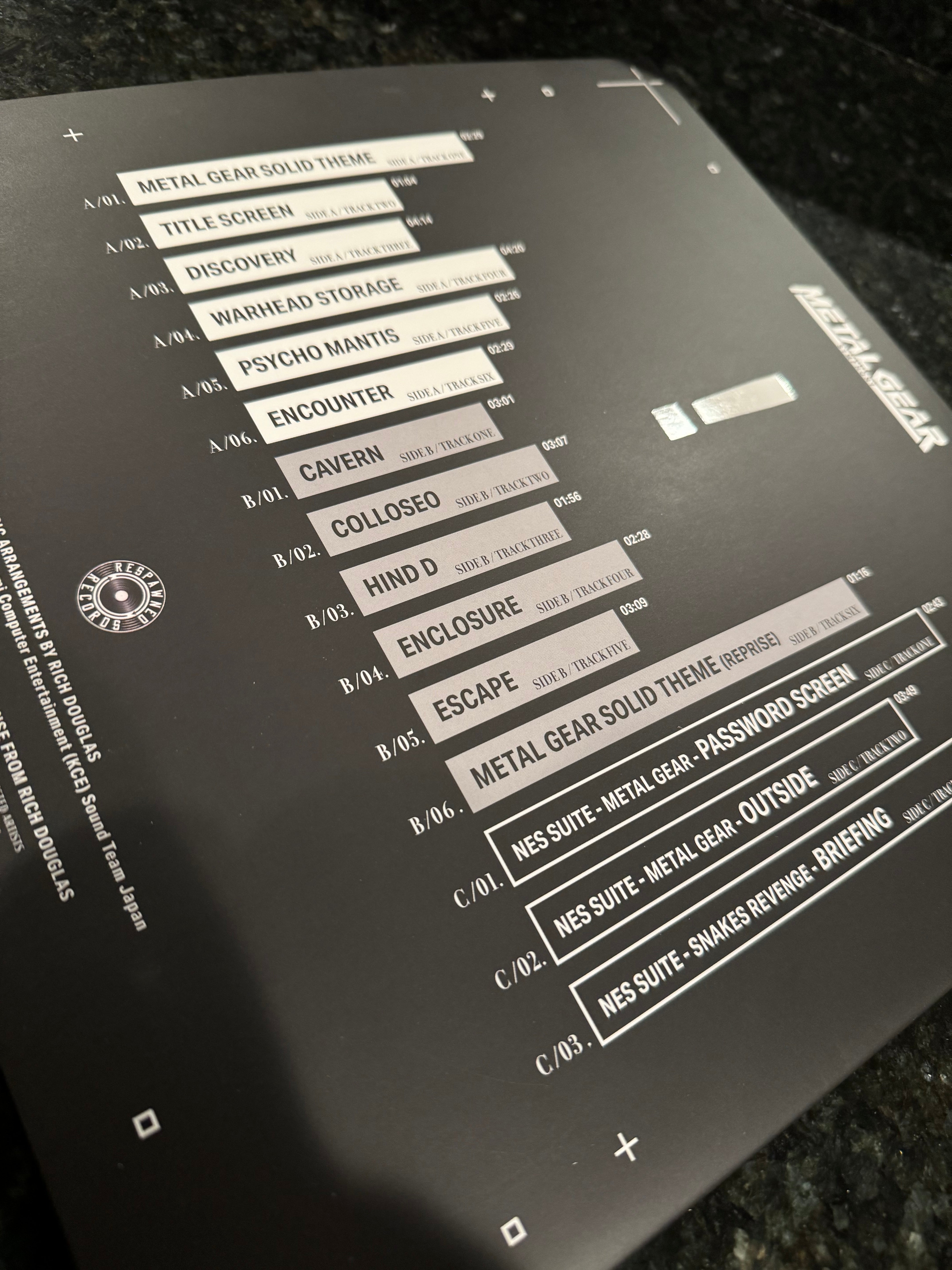 metal gear solid deutsche synchro Metal Gear Symphony Vinyl Arrangement